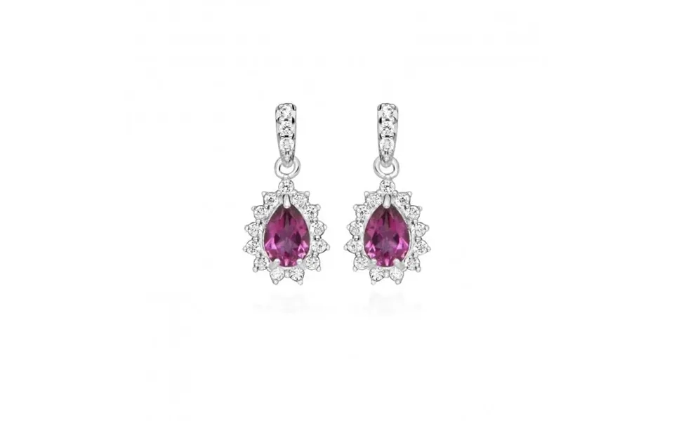 Hope Teardrop Pink Topaz Drop Earrings