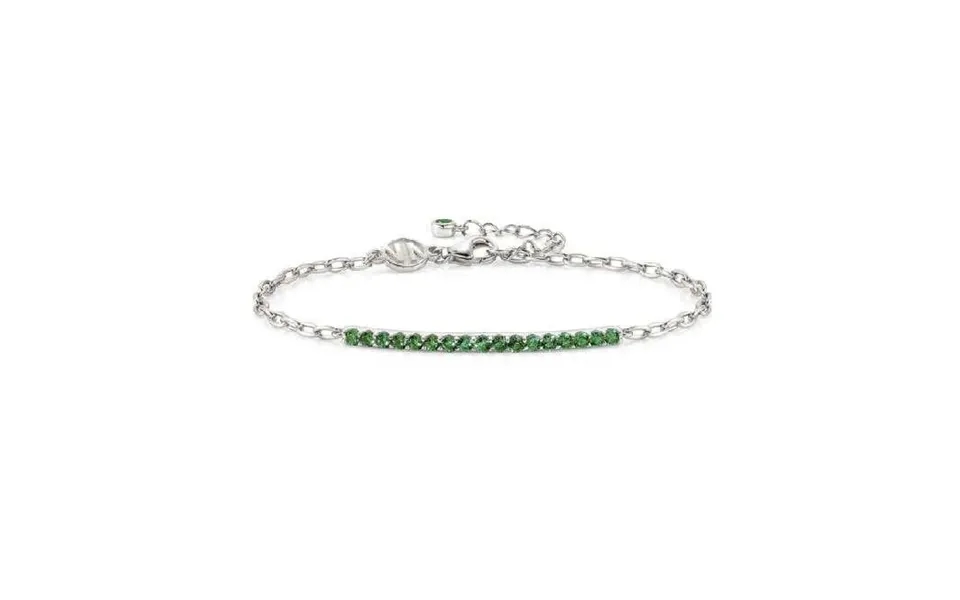 Lovelight Silver And Green Cz Bracelet