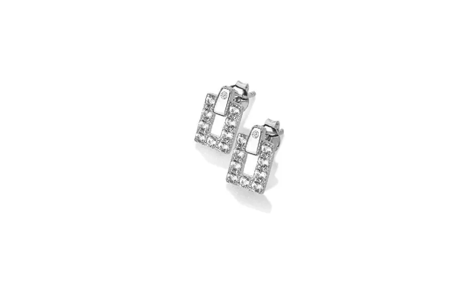 Silver Echo Earrings With White Topaz