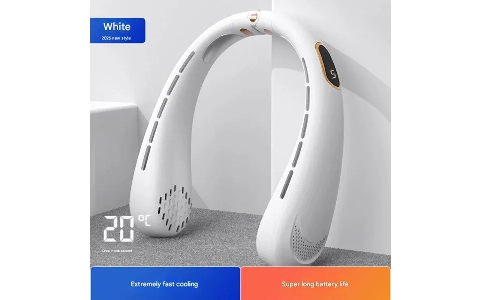 Portable Leafless Neck Fan Usb Charging Hands-free Personal Cooling For Office - Travel & Outdoor Activities
