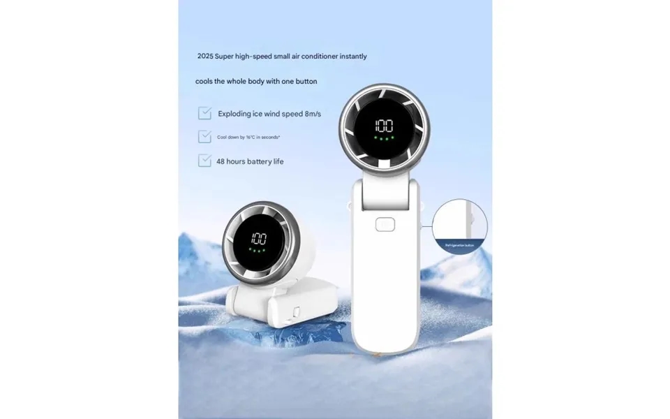 Portable Neck Fan 2025 Usb Rechargeable Mini Air Conditioner Fan With Long Battery Life For Outdoor & Travel