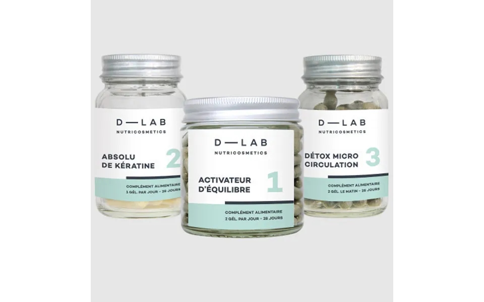 D-lab Nutricosmetics Masse-capillaire Hair Loss Stop Food Supplement Program 1 Month