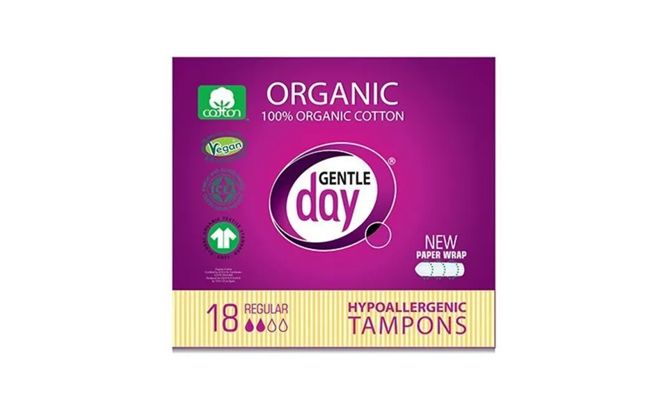 Gentle Day Regular Organic Cotton Tampons 18pcs
