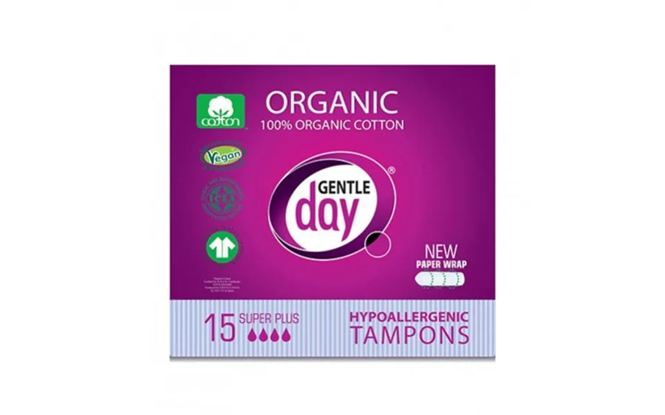 Gentle Day Super Plus Organic Tampons 15pcs
