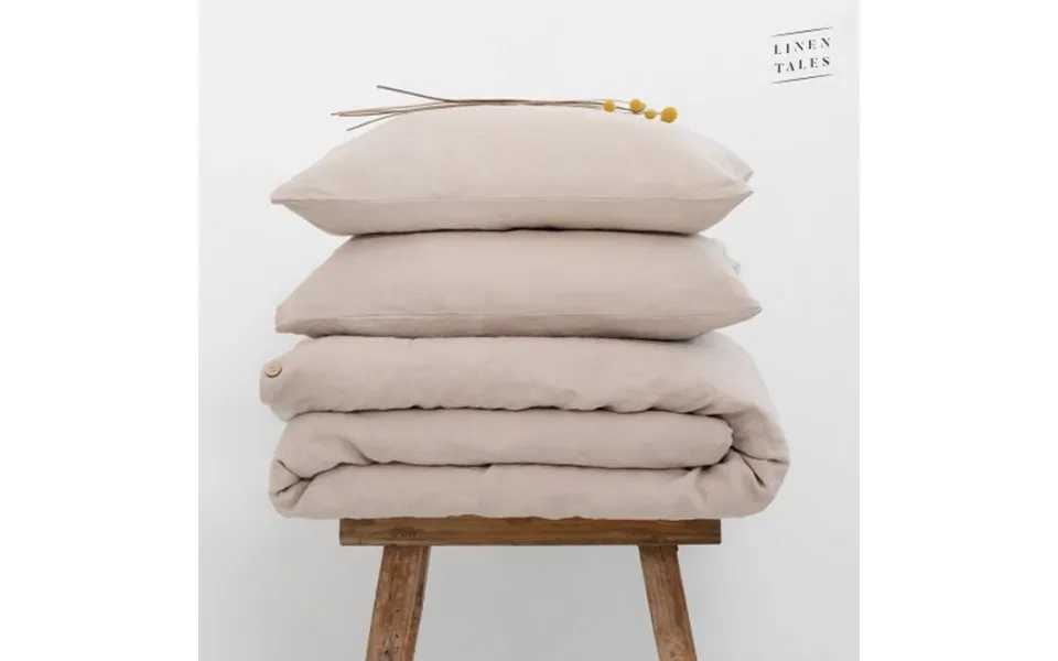 Linen Tales Warm Sand Hemp Duvet Cover Set 200x200 50x70*2