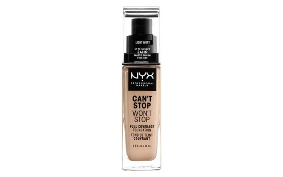 Nyx Professional Makeup Can't Stop Won't Stop Full Coverage Foundation 04 Light Ivory