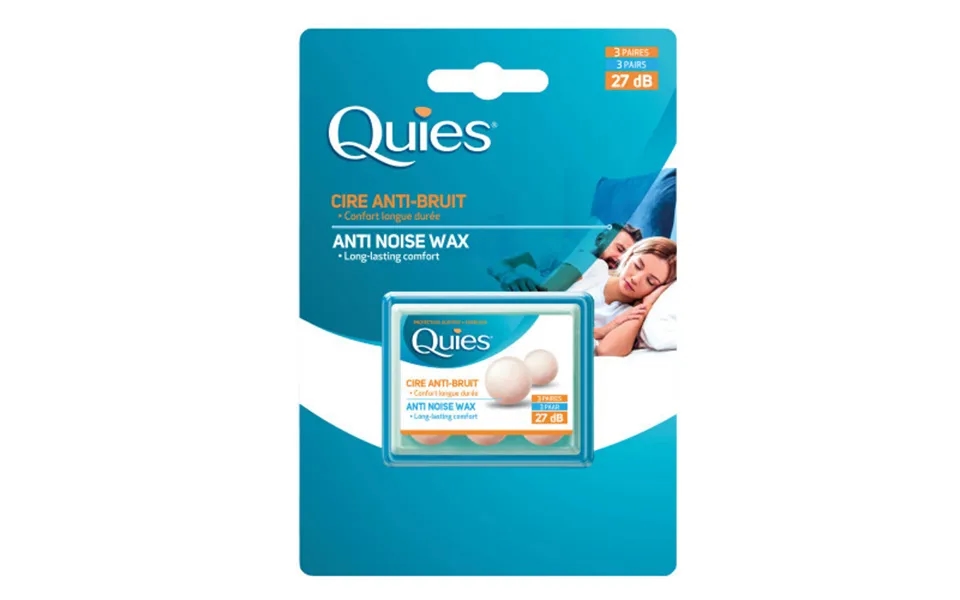 Quies Protective Airplugs Made Of Cotton And Wax 3 Paires