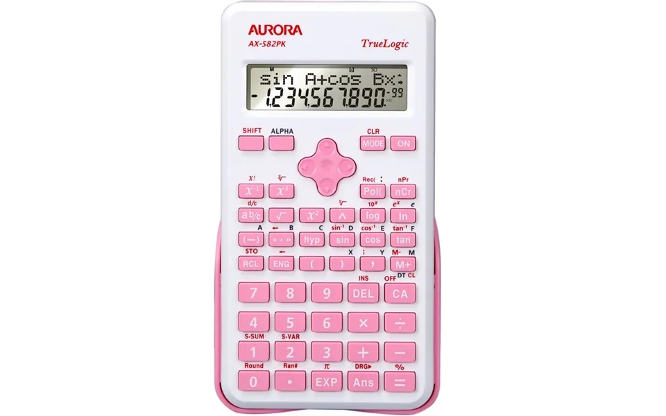 Aurora Ax-582pk Calculator Pocket Scientific Pink