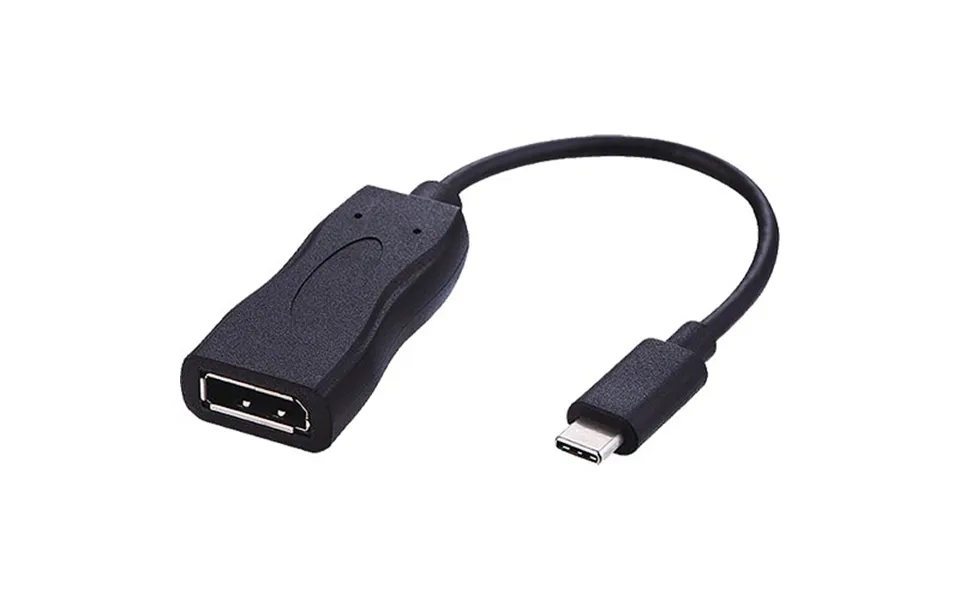 Cablenet 20cm Usb3.1c Male-displayport Female 1.2 4kx2k 60hz Blk Activ