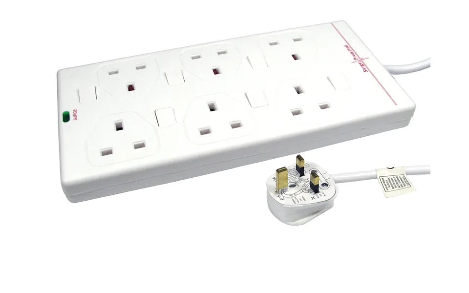 Cables Direct Rb-02-6gangswd Power Extension 2 M 6 Ac Outlet S Indoor