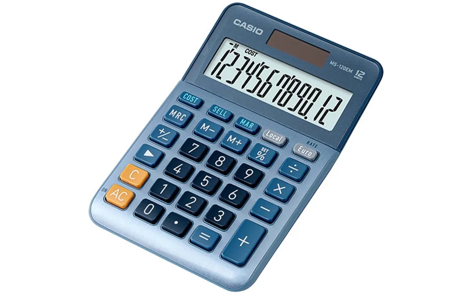 Casio Ms-120em Calculator Desktop Display Blue