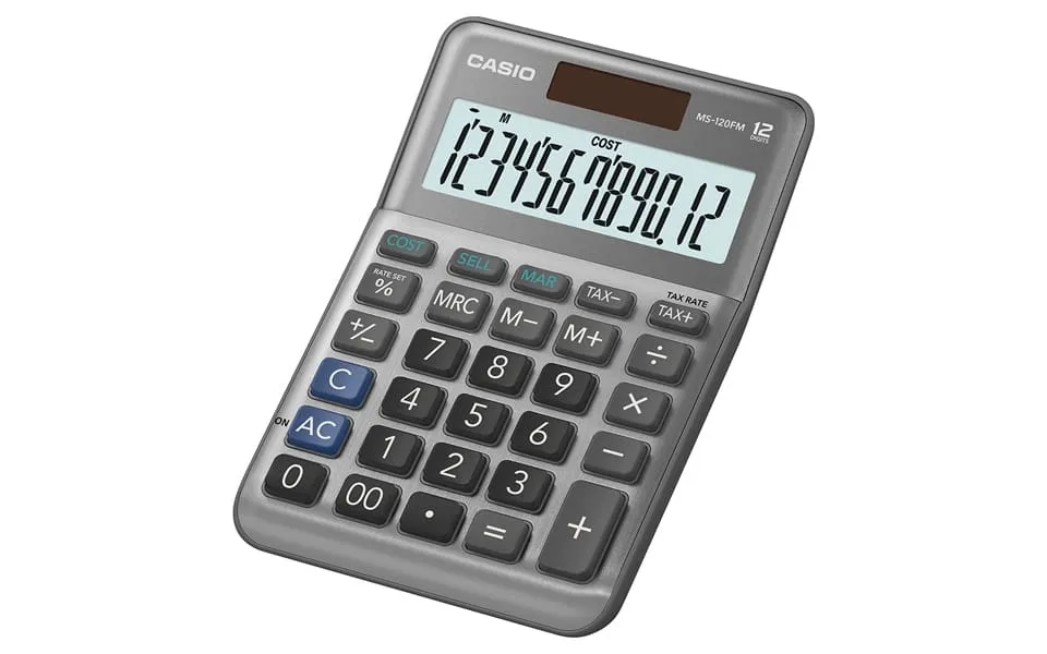 Casio Ms-120fm Calculator Desktop Basic Black