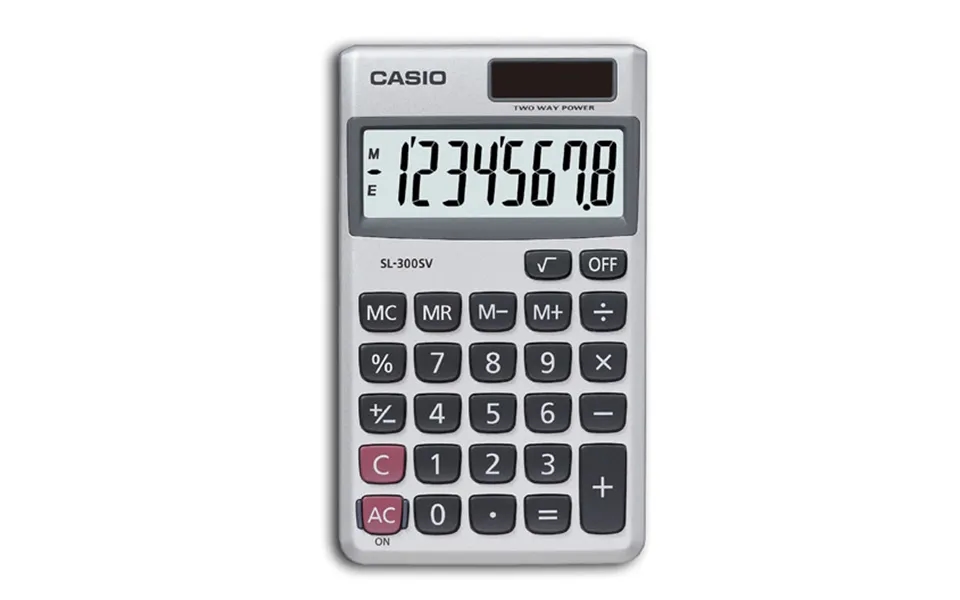 Casio Sl-300sv Calculator Pocket Basic Silver