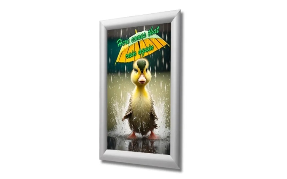 Deflecto A4 Size With A 25mm Profile Water Resistant Snap Frame- Silv