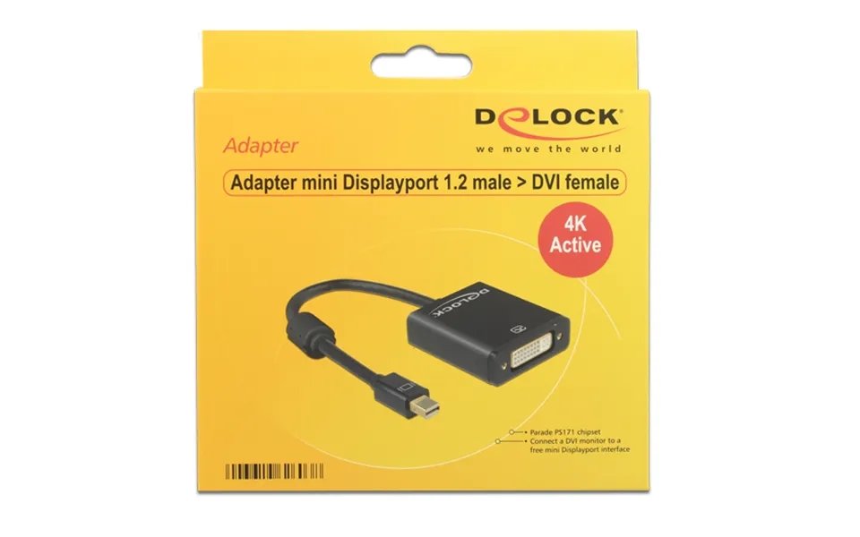 Delock 62603 Video Cable Adapter 0.2 M Mini Displayport Dvi-i Black