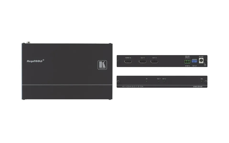 Kramer Electronics Vm-2h2 Video Line Amplifier Black
