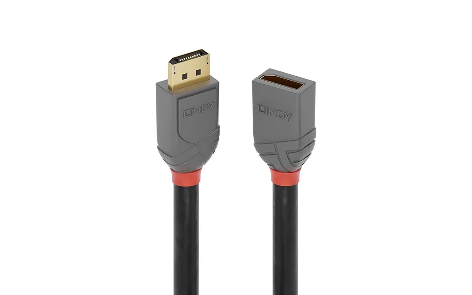 Lindy 0.5m Displayport 1.4 Extension Cable. Anthra Line