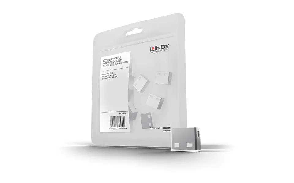 Lindy Usb Port Blocker Without Key - Pack Of 10. Colour Code White