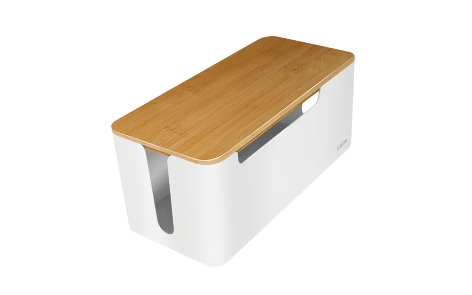 Logilink Kab0075 - Logitech Kabelbox Mit Bambus-deckel