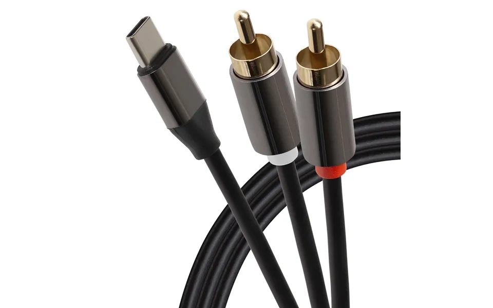 Maplin Usb-c To Twin Rca Jack Cable 2m