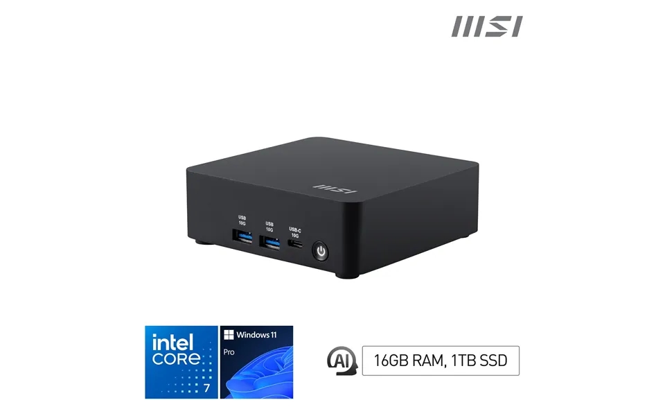Msi Cubi Nuc Ai 1umg Intel Core Ultra 7 155h. Desktop Pc. Nuc