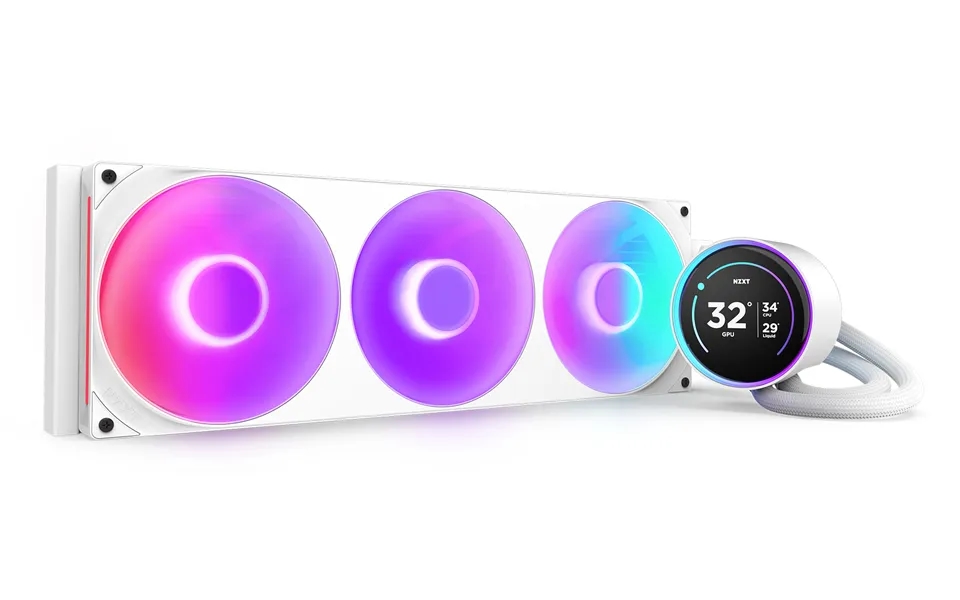 Nzxt Kraken Elite 420 Rgb Processor All-in-one Liquid Cooler 14 Cm Whi