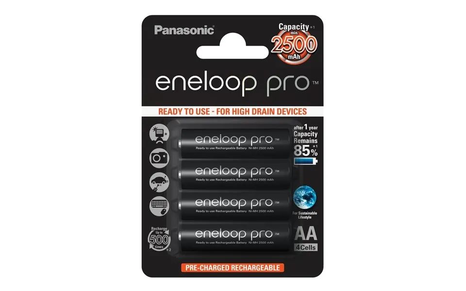 Panasonic Eneloop Pro Rechargeable Battery Aa