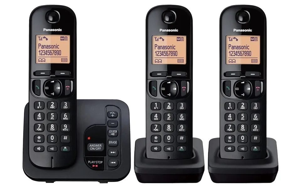 Panasonic Kx-tgc223eb Telephone Dect Telephone Caller Id Black