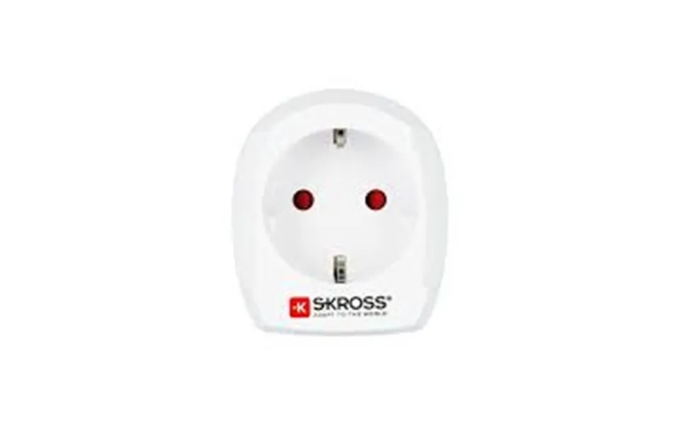 Skross 1.500230-e Power Plug Adapter Type D Uk Type C Europlug Whi