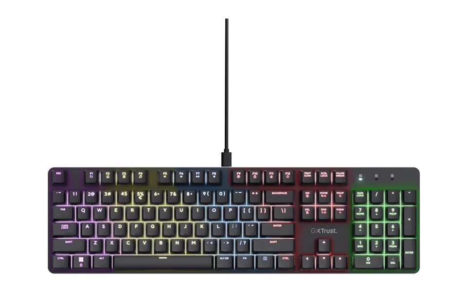 Trust Gxt 871 Zora Keyboard Gaming Usb Qwerty Uk English Black