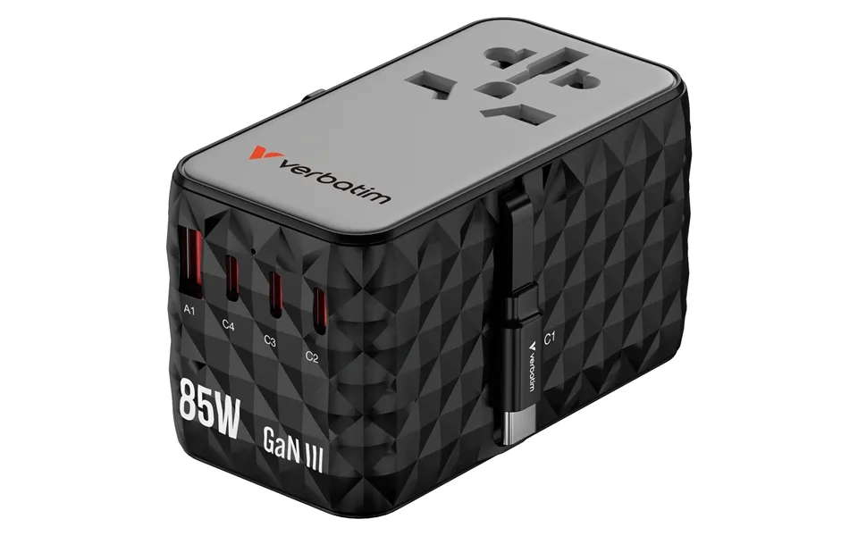 Verbatim Charge 'n' Travel Diamond 85w Retractable Cable Cnt