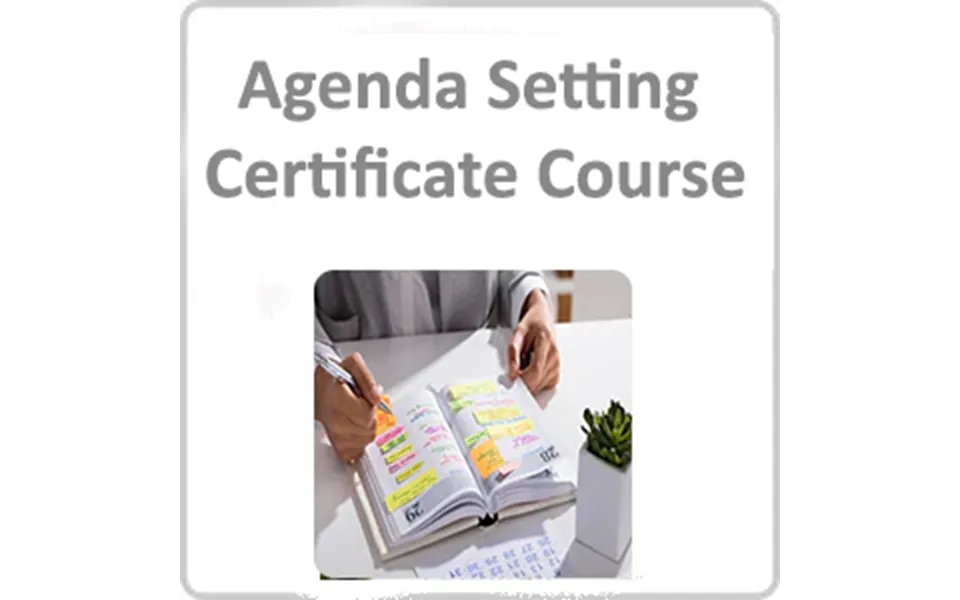 Agenda Setting Certificate Course