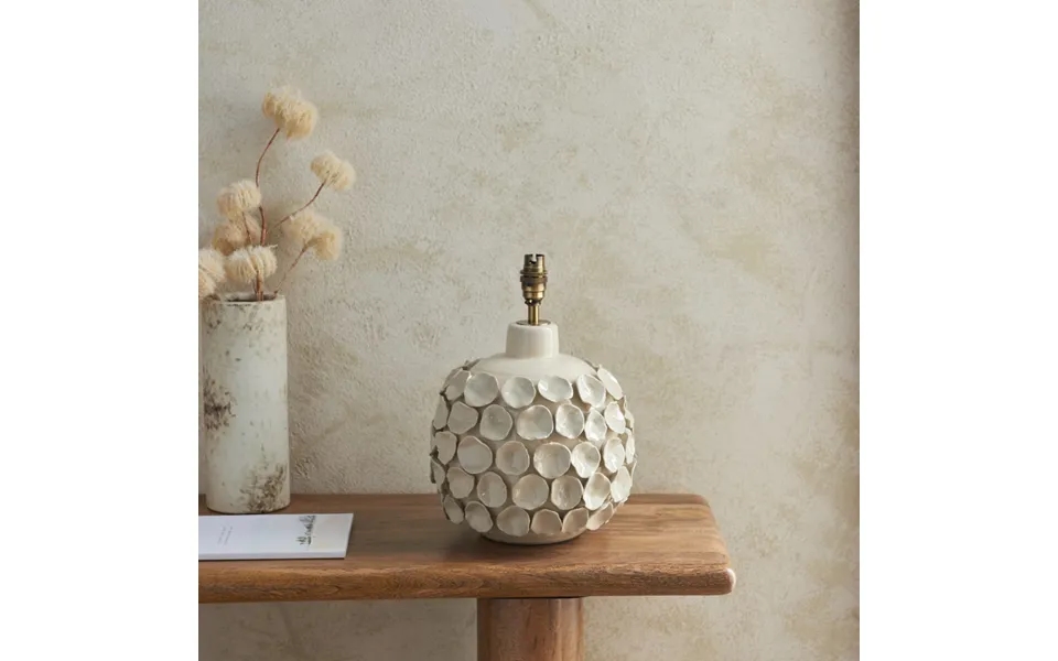 Endon 111253 Borello Table Lamp Base In Ivory Crackle Glaze