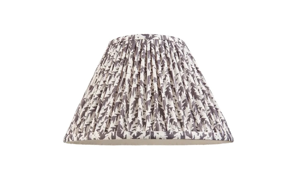 Endon 111297 Leaf Tapered Lamp Shade 30 Cm In Pearl Grey