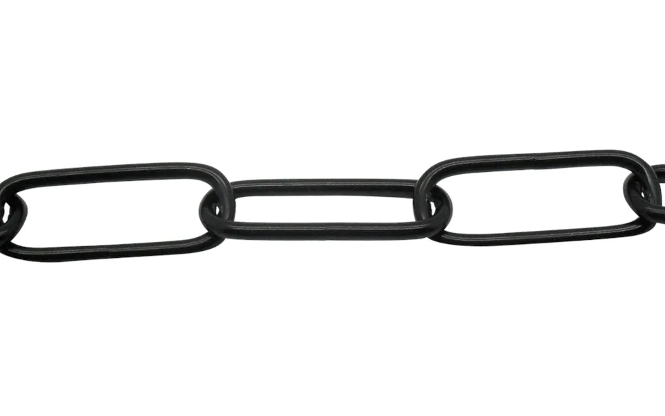 Light Duty Classic Decorative Spare Chain 38mm X 16mm In Black Finish