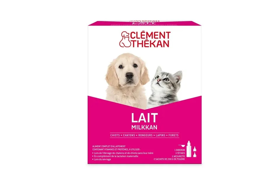 Clement-thekan Milkkan Milk Powder For Puppies Kitten Chiot Chaton 2x200g