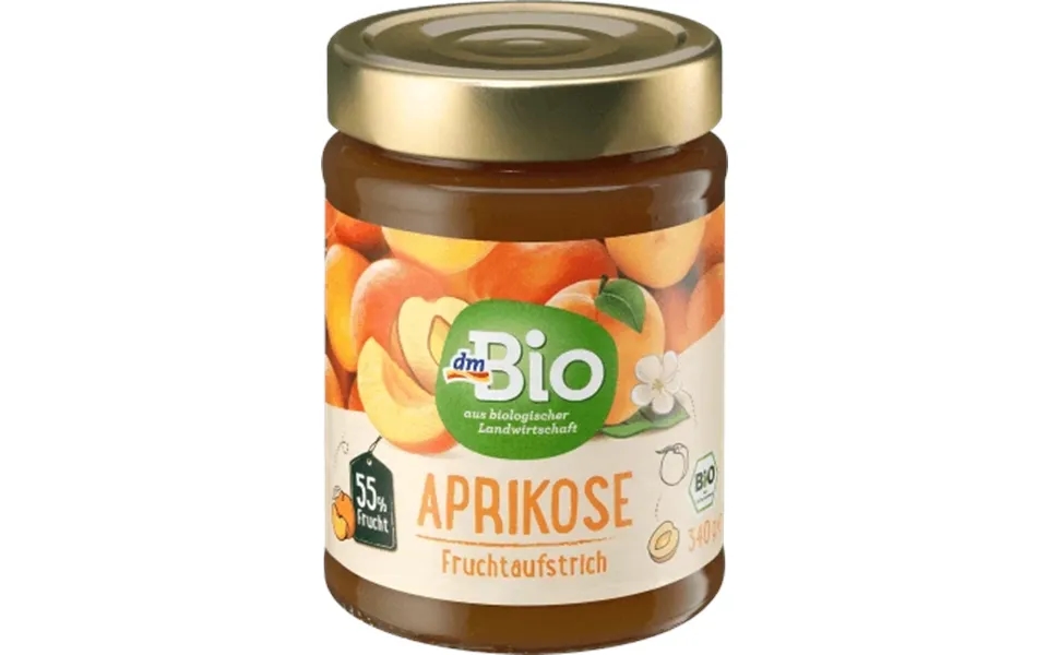 Dmbio Apricot Jam 55% Fruit - 340 G