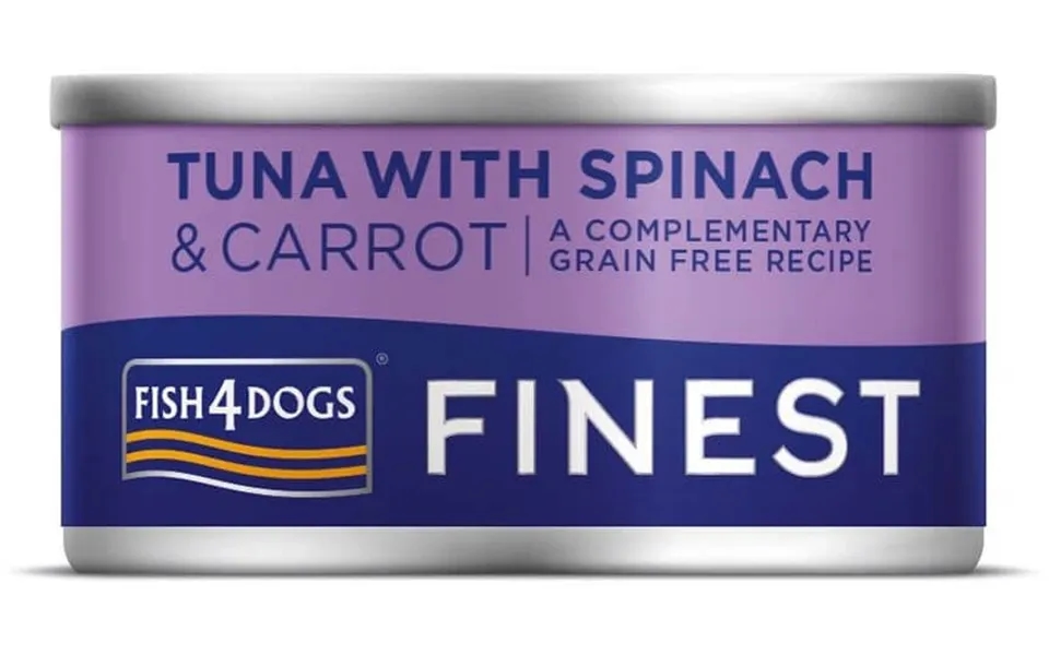Fish4dogs Finest Canned Dog Food Canned Tuna With Carrots And Spinach 85 G