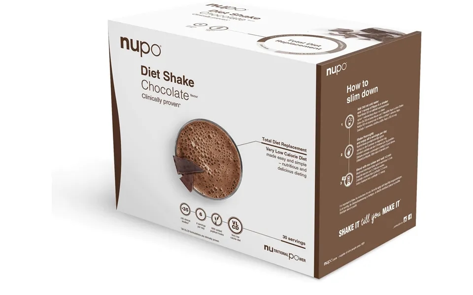 Nupo Diet Drink Powder - Chocolate Flavored 30 Pieces