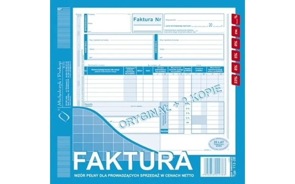 Print Vat Invoice 2 3 A4 - Original Copy X2