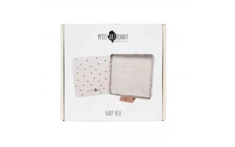 Square Pretty Hearts - Petit Artichaut Baby Footprint Kit Box