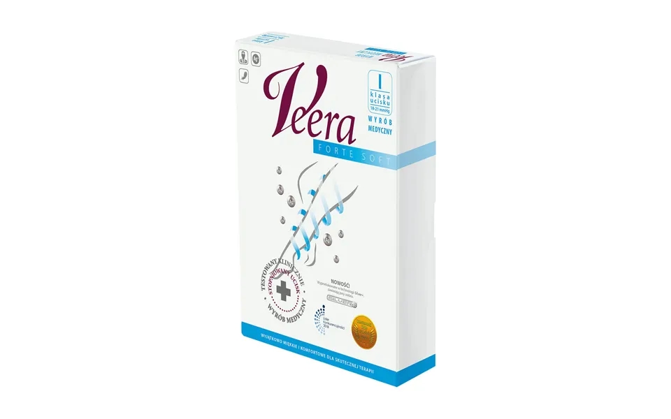 Veera Forte Compression Tights Compression Class 1 Closed Toe Size 5 Black