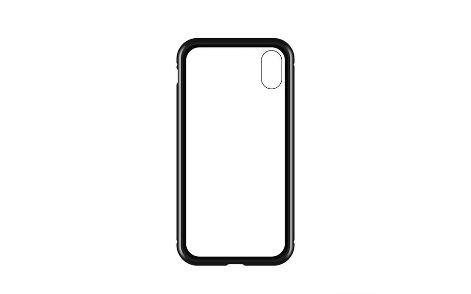 Wozinsky Full Magnetic Case Magnetic 360 Front And Back Cover With Integrated Glass Vivo X60 Black-transparent