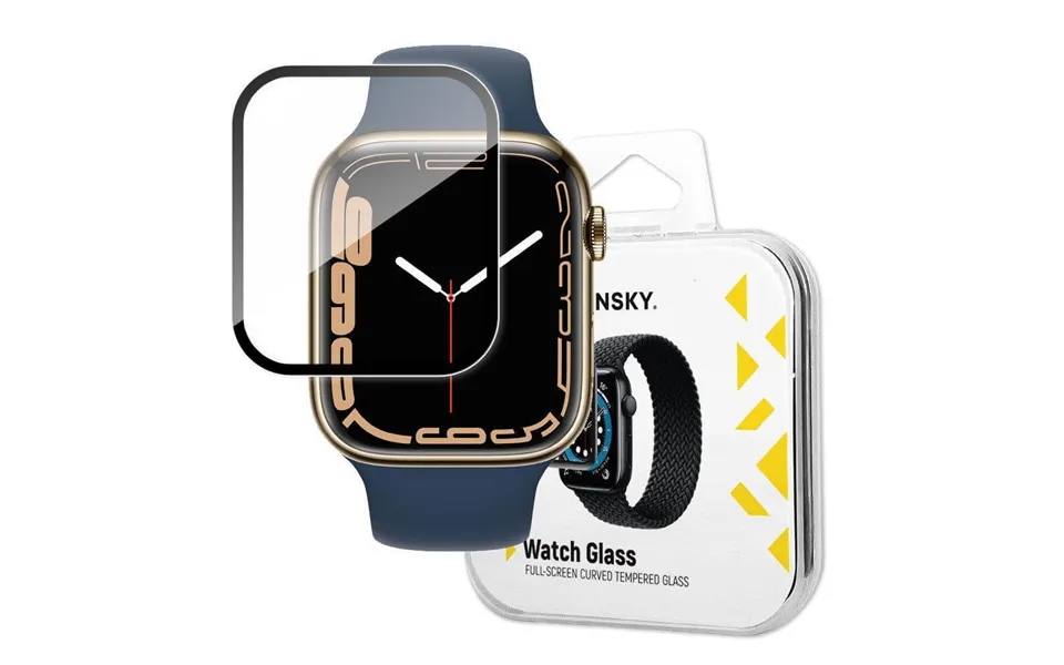 Wozinsky Watch Glass Hybrid Glass For Apple Watch 7 8 9 41mm Black