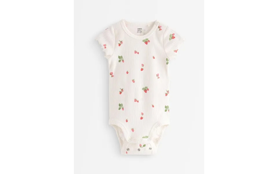 Ribbed Bodysuit With Short Sleeve