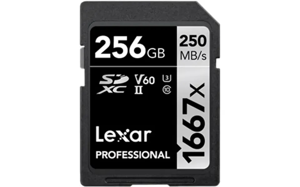 Lexar Professional 1667x 256gb Sdxc Uhs-ii U3 V60 250mb S Used
