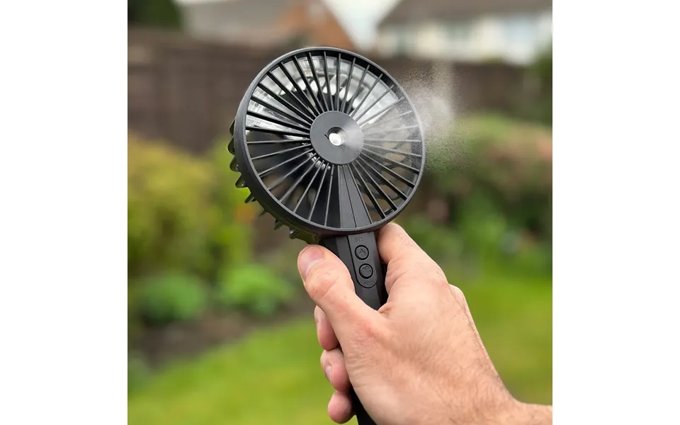 Becool Rechargeable Mist Fan Black