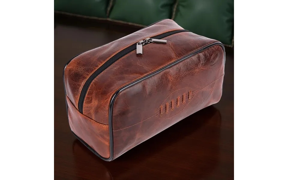 Buffalo Leather Rugby Toiletry Bag