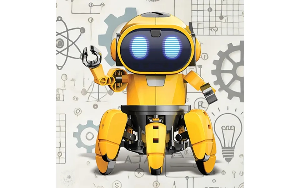 Construct & Create Tobbie The Self-guiding Ai Robot Yellow