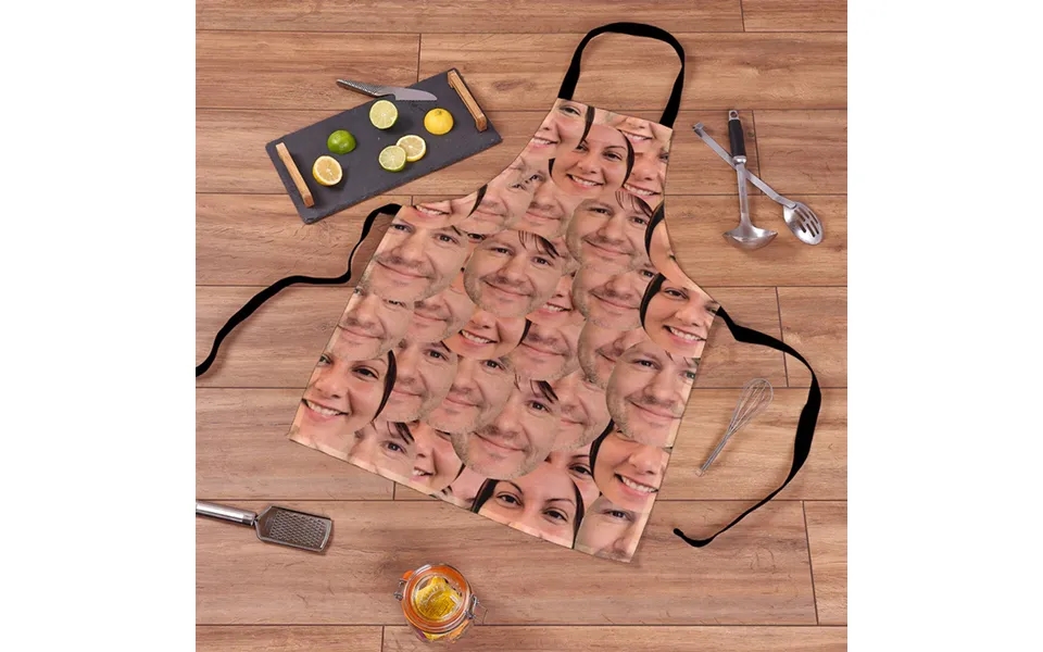 Personalised Faces All Over Apron - 2 Face